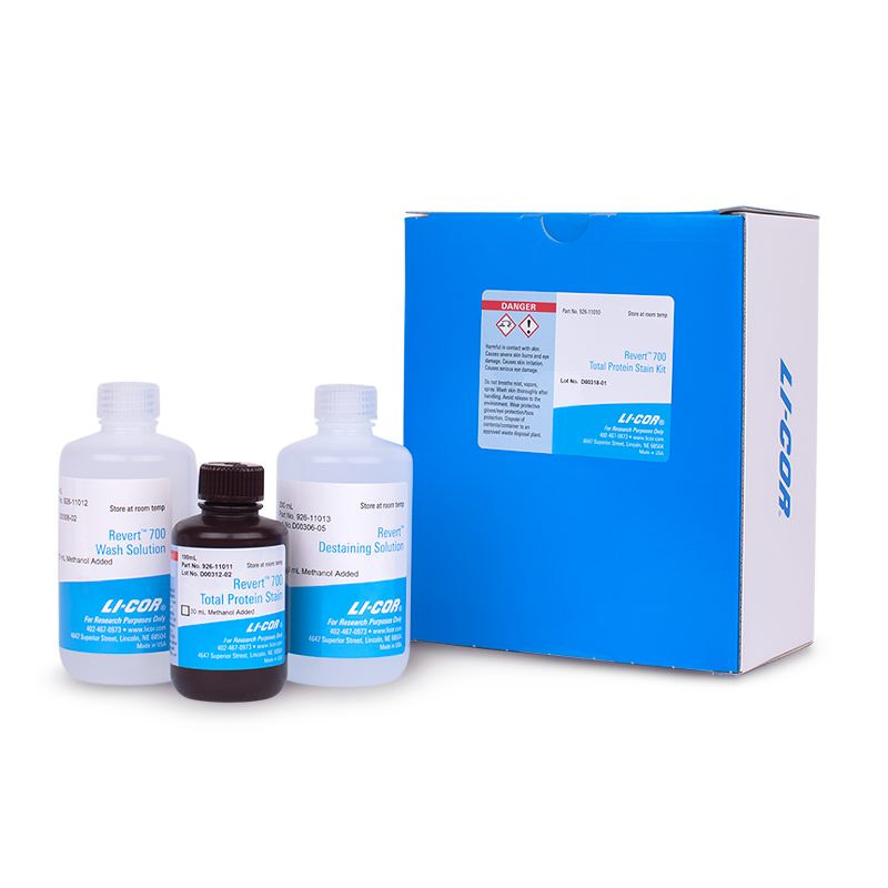 Revert&trade; 700 Total Protein Stain Kits for Western Blot Normalization