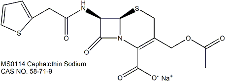 Cephalothin Sodium 头孢噻吩钠 抗生素