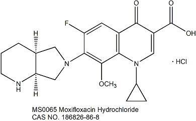 Moxifloxacin 莫西沙星 氟喹诺酮类抗生素