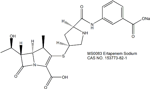 Ertapenem 厄他培南钠 碳青霉烯抗生素