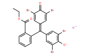 TBPE	(=四溴苯酚酞乙酯钾盐) [胺,季铵盐及其它阳离子用灵敏分光光度试剂]