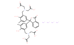 Sodium 2,2',2'',2'''-((((3-oxo-1,3-dihydroisobenzofuran-1,1-diyl)bis(2-hydroxy-3-methyl-5,1-phenylene))bis(methylene))bis(azanetriyl))tetraacetate